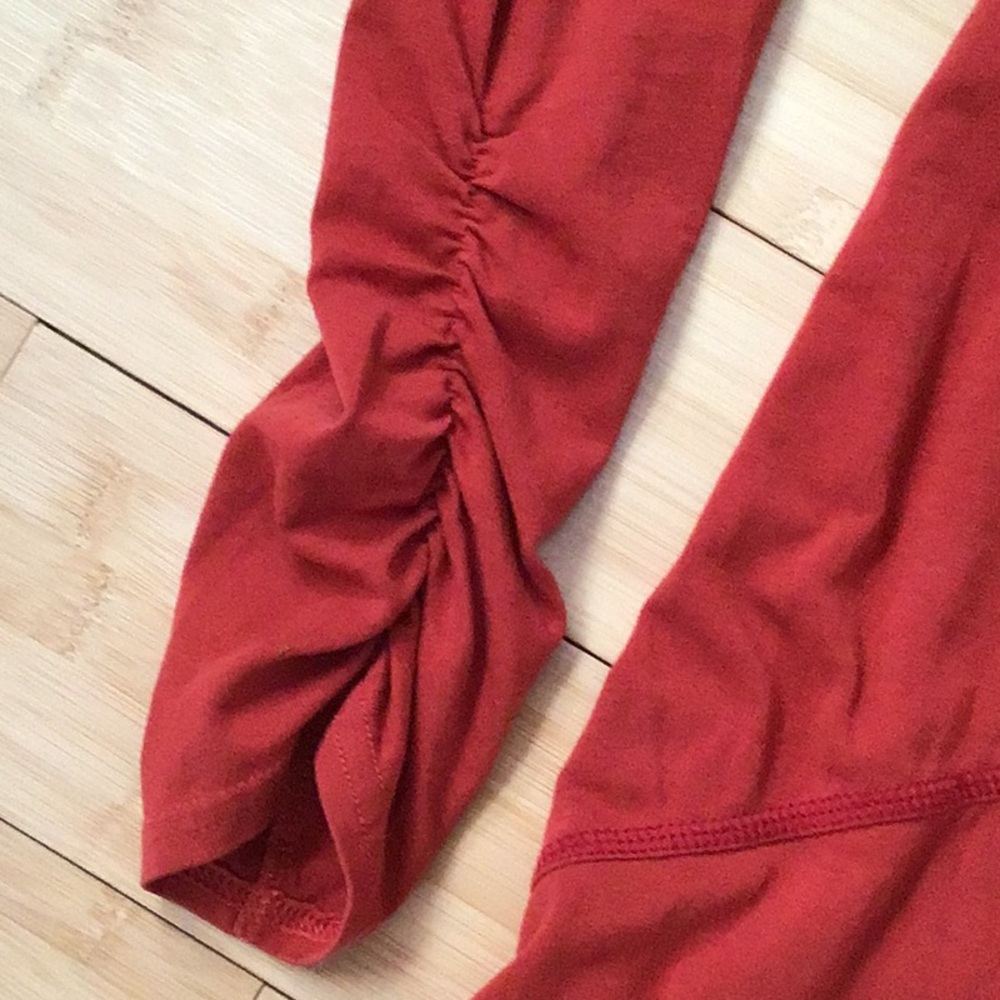 Athleta Sunburst Long Sleeve Dress, orange - Picture 2 of 6